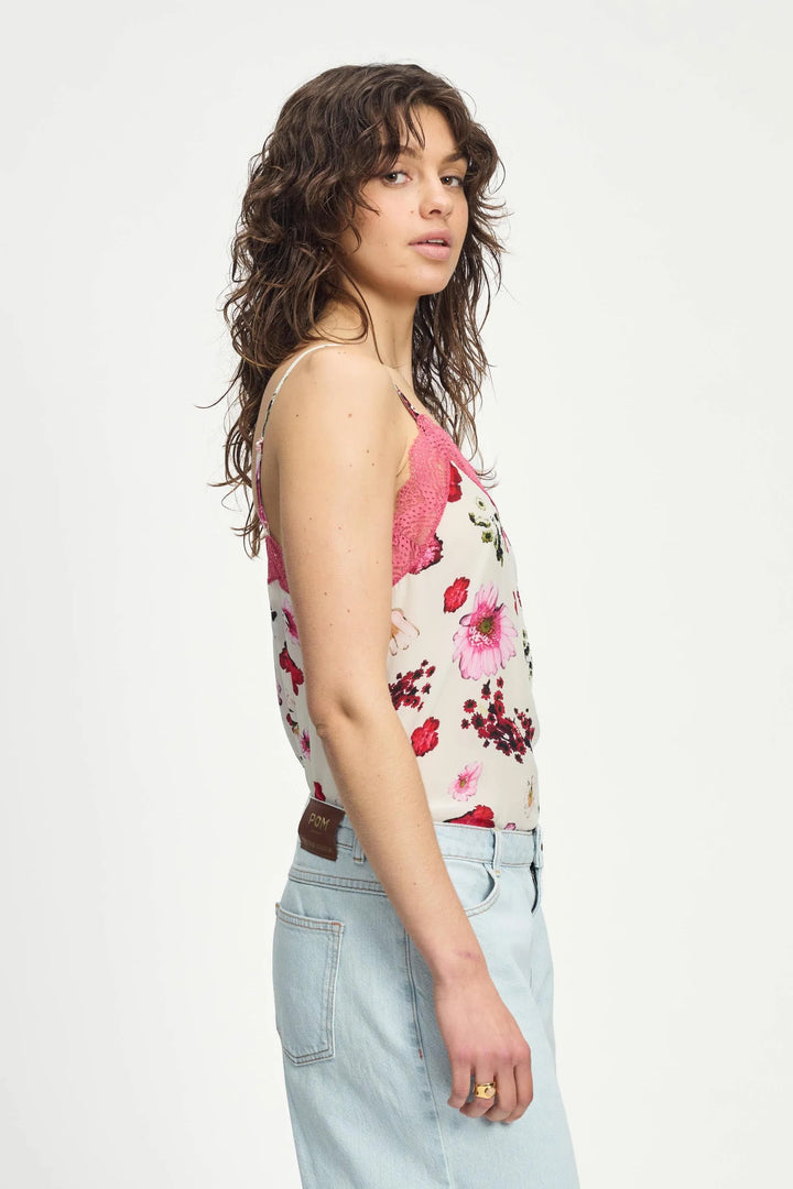 Pom Amsterdam Top Cami - Bouquet Cream - Shop 9