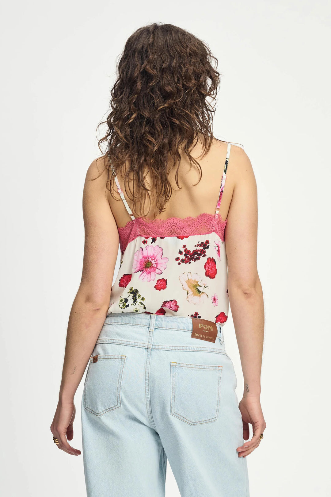 Pom Amsterdam Top Cami - Bouquet Cream - Shop 9