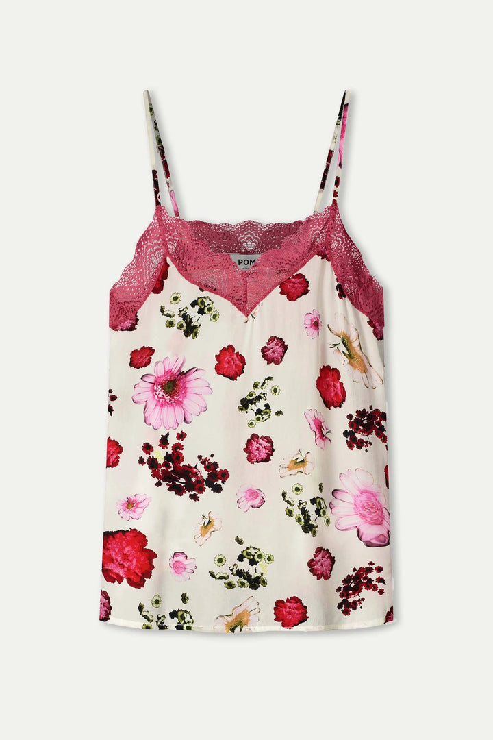 Pom Amsterdam Top Cami - Bouquet Cream - Shop 9