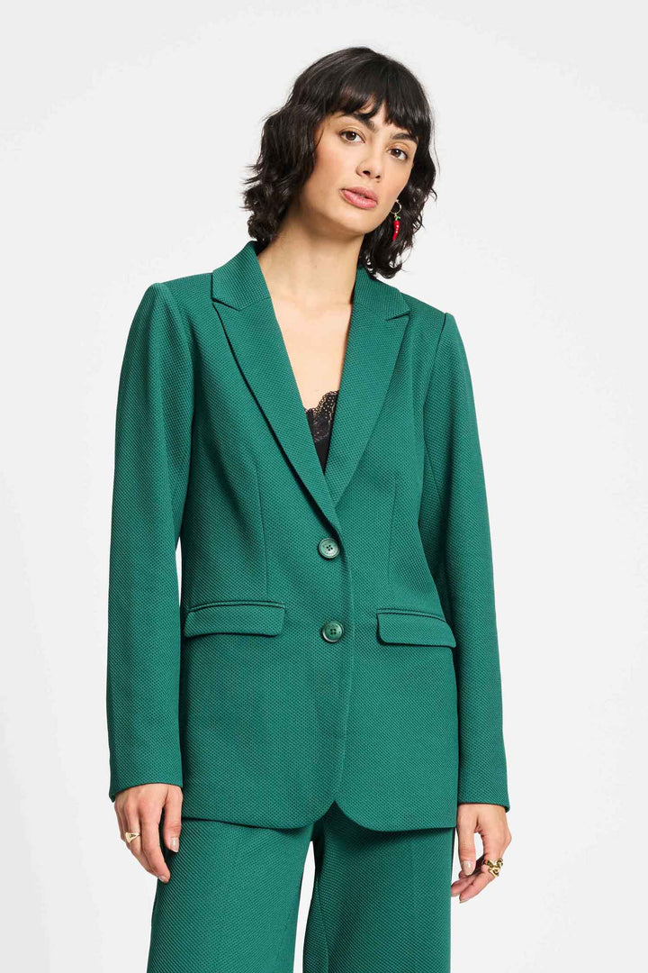 Pom Chloe Pine Green Blazer