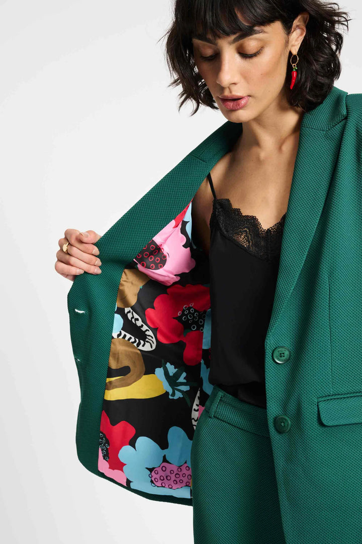 Pom Chloe Pine Green Blazer