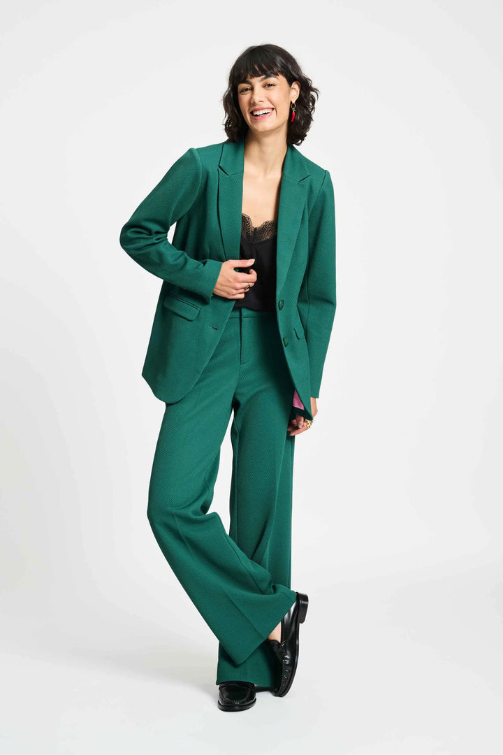 Pom Chloe Pine Green Blazer