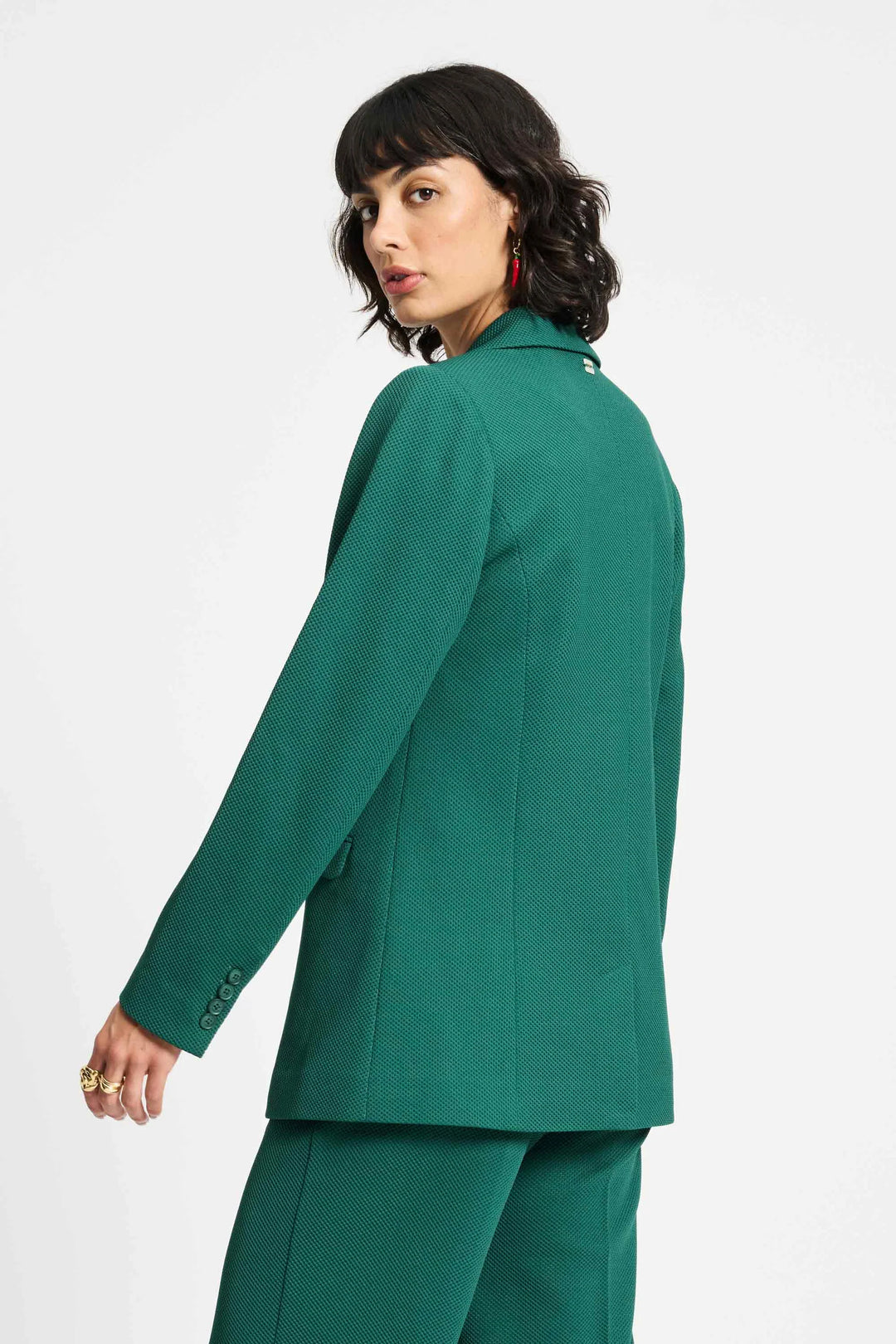 Pom Chloe Pine Green Blazer