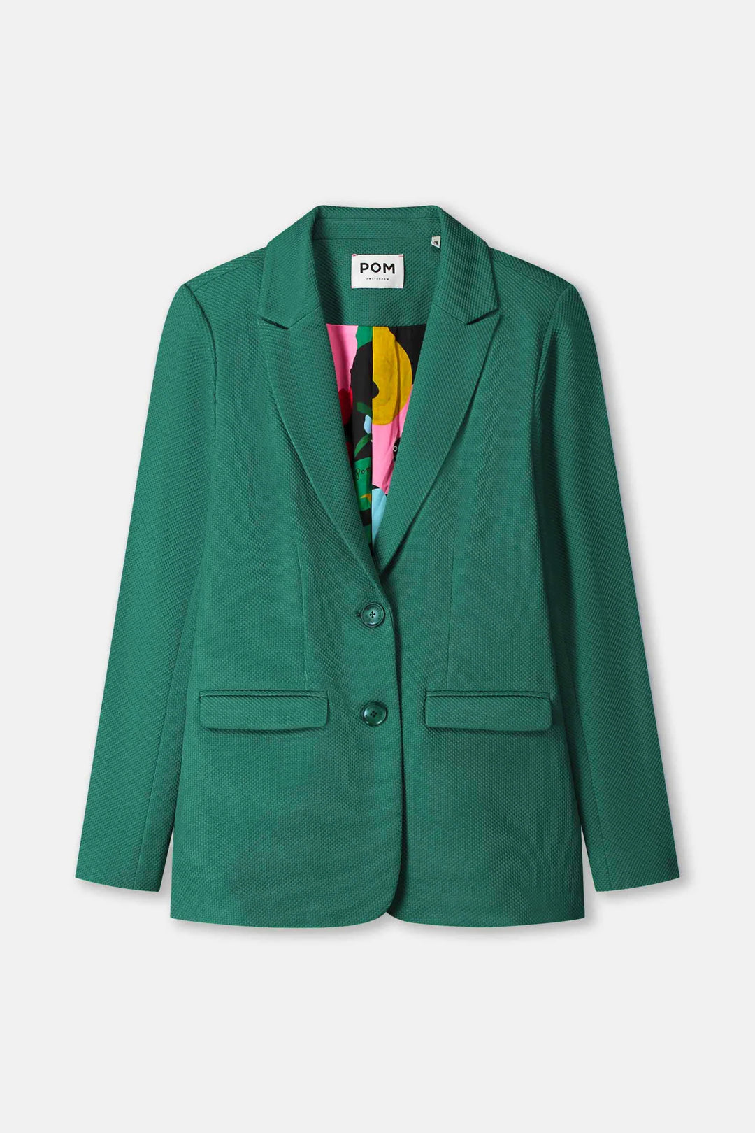 Pom Chloe Pine Green Blazer