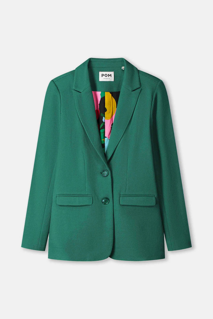 Pom Chloe Pine Green Blazer