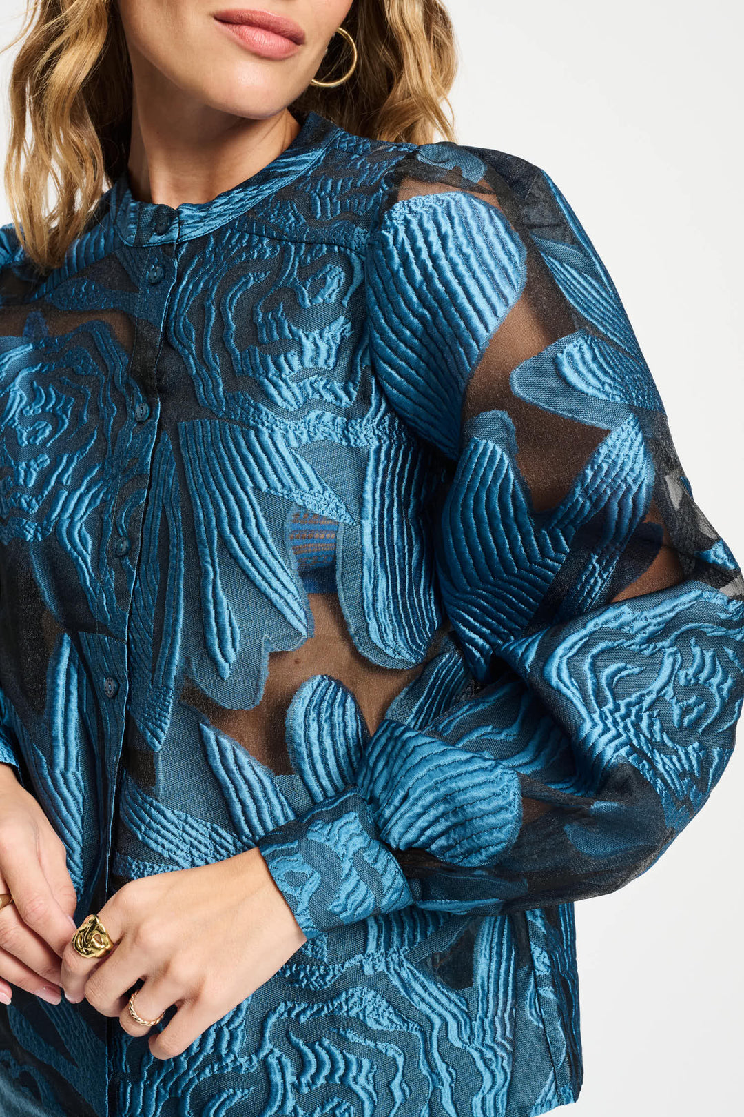 Pom Dashing Nights Organza Blouse - Shop 9