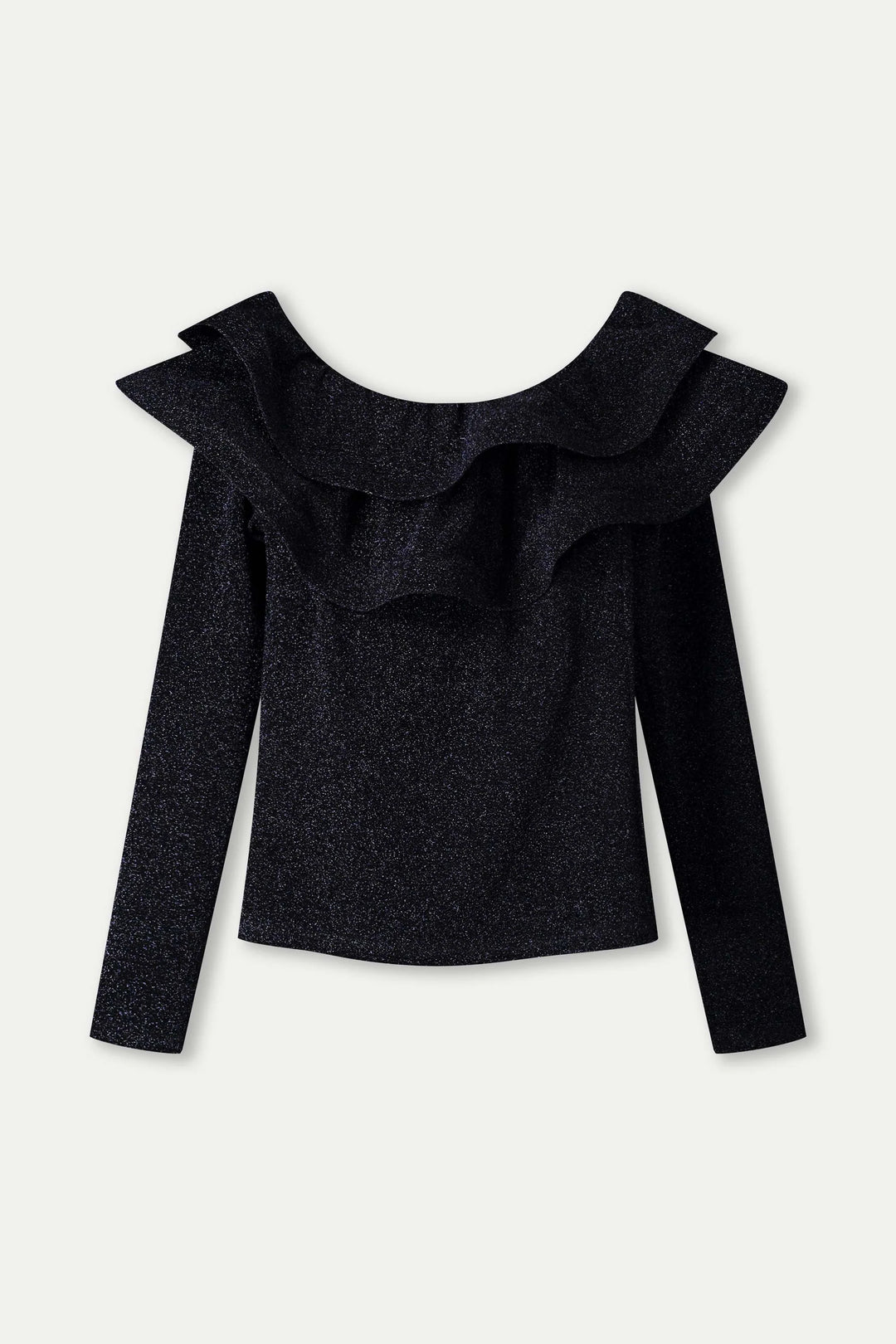 Pom Glitter Noir Top - Black - Shop 9