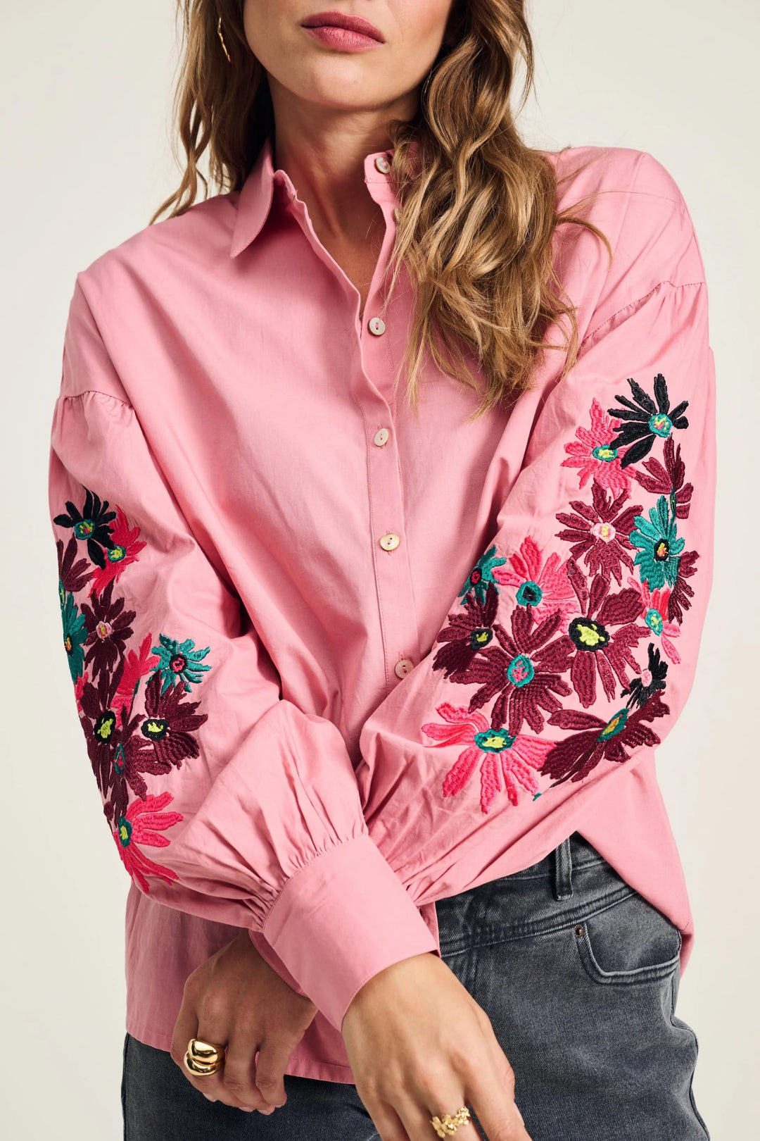 Pom Maxime Dusty Pink Blouse - Pink - Shop 9