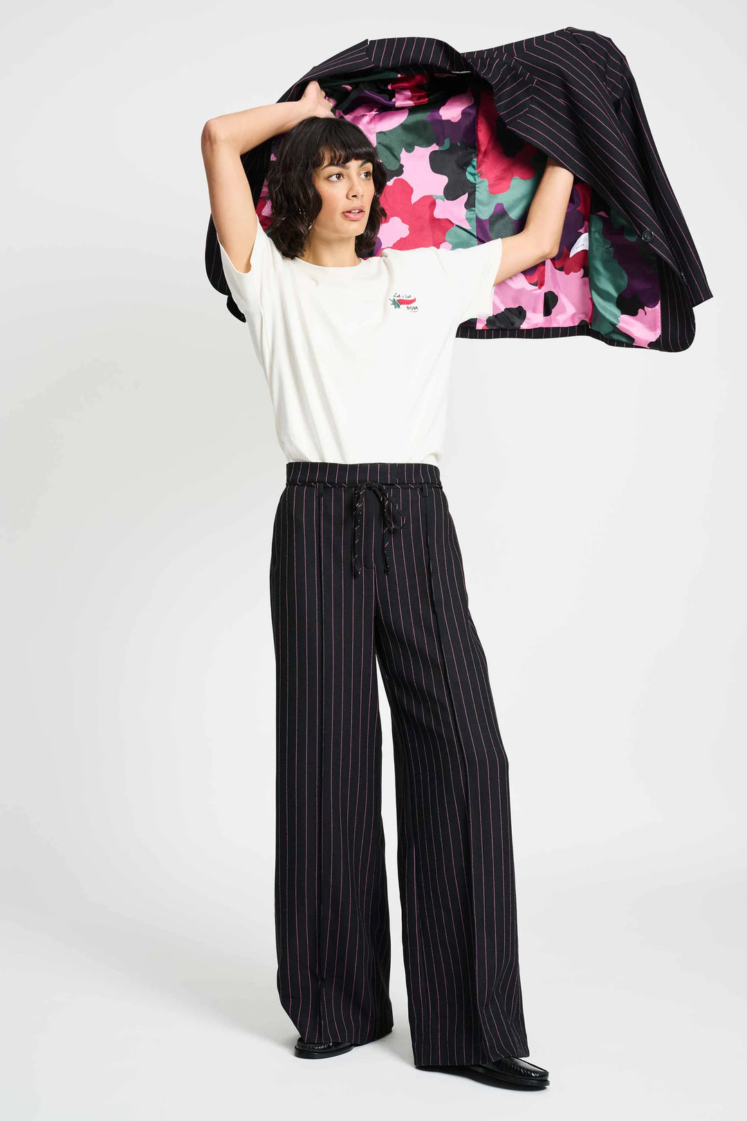 Pom Noir Striped Blazer - Shop 9