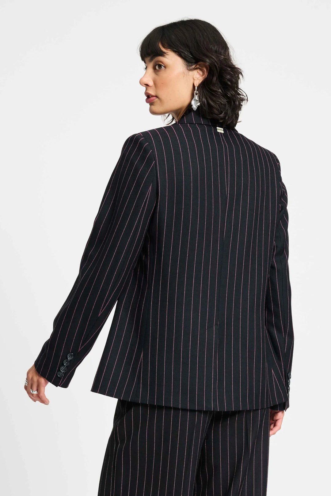 Pom Noir Striped Blazer - Shop 9