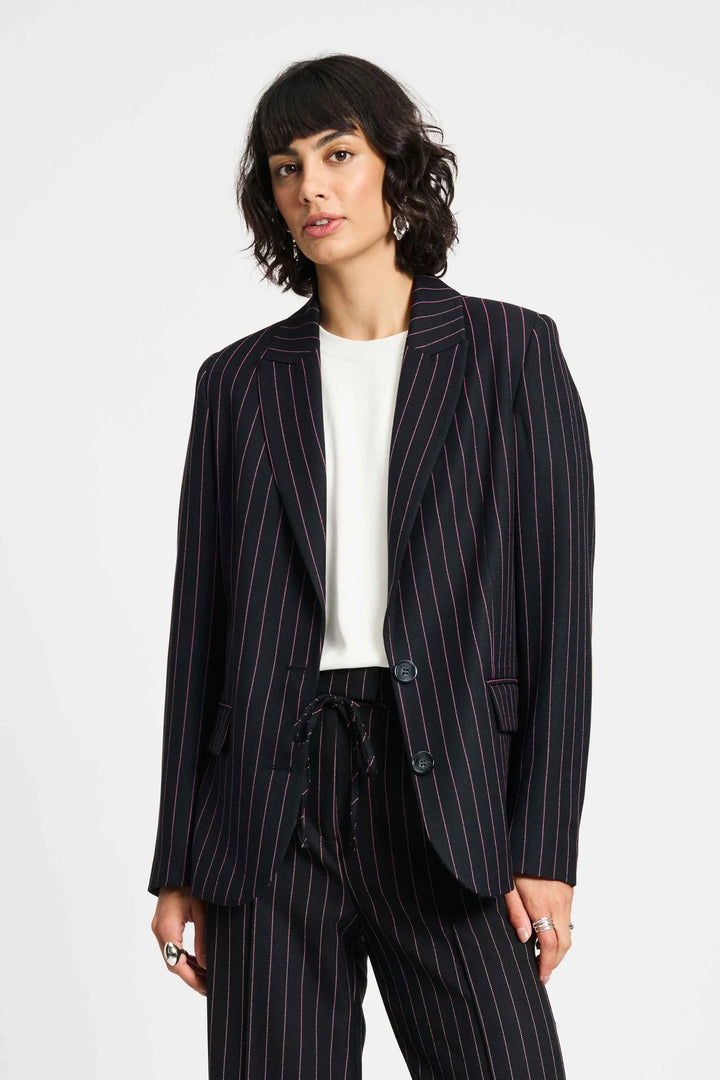 Pom Noir Striped Blazer - Shop 9