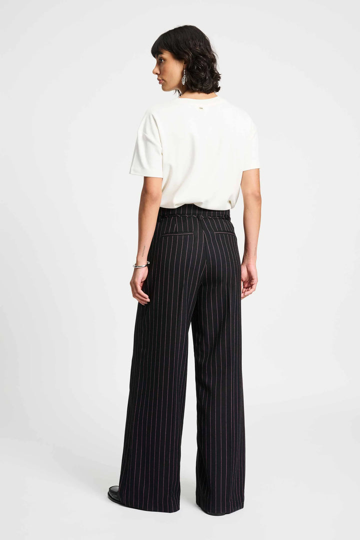 Pom Noir Striped Pants - Shop 9
