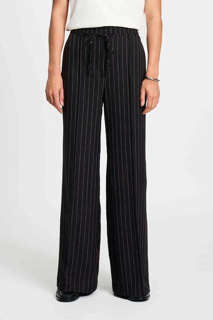Pom Noir Striped Pants - Shop 9