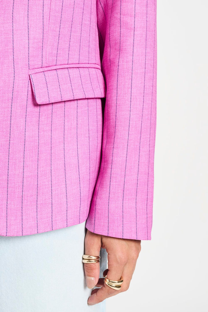 Pom Rose Doux Striped Blazer
