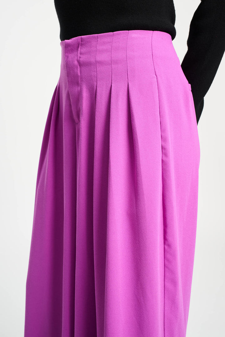 Pom Wide Leg Frosting Pink Pants - Shop 9