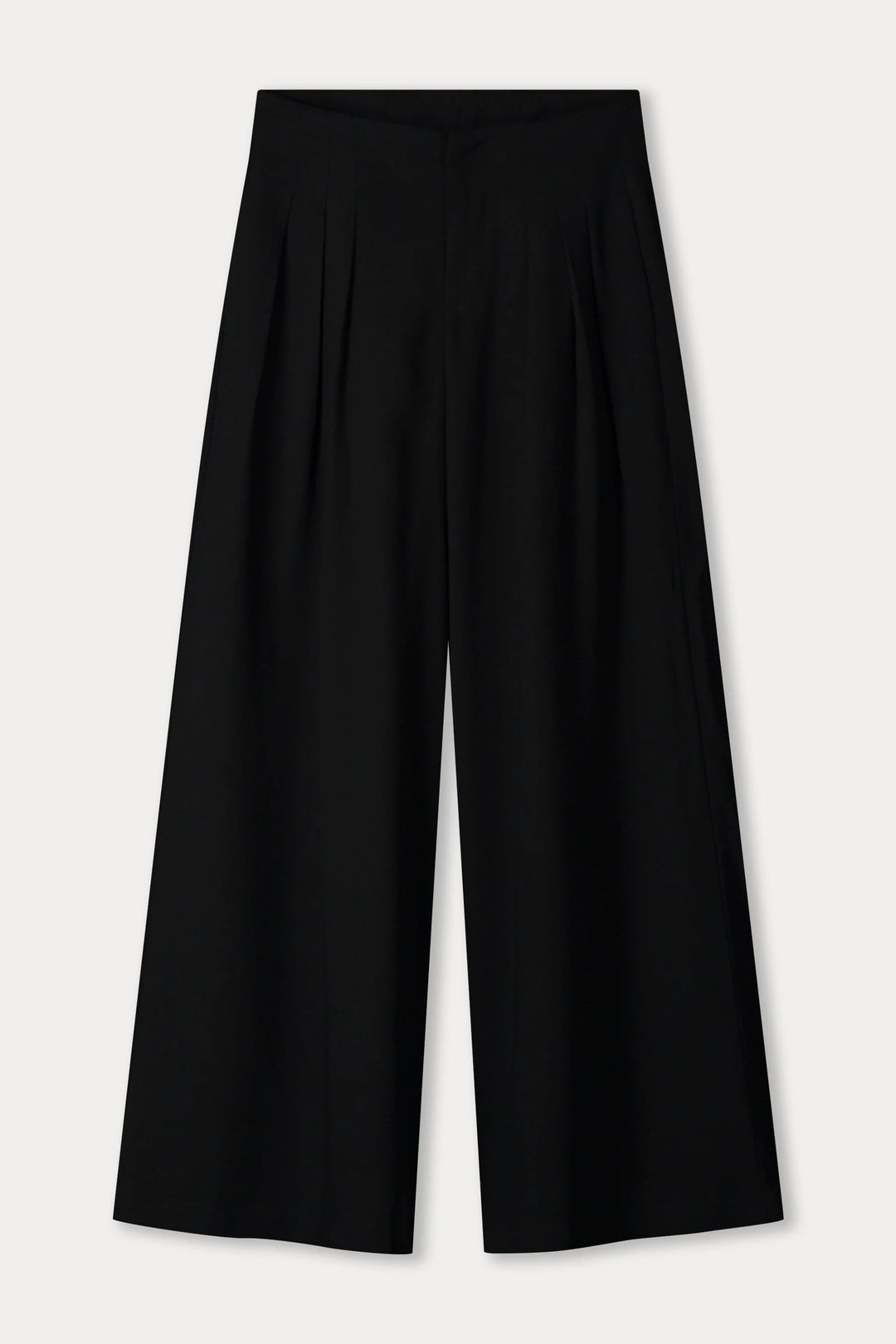 Pom Wide Leg Pants Noir - Black - Shop 9