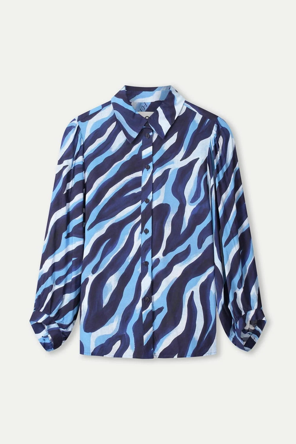 Pom Amsterdam Animal Blouse - Blue