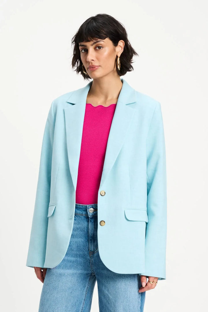 Pom Amsterdam Blazer Liz Blue Mist - Shop 9