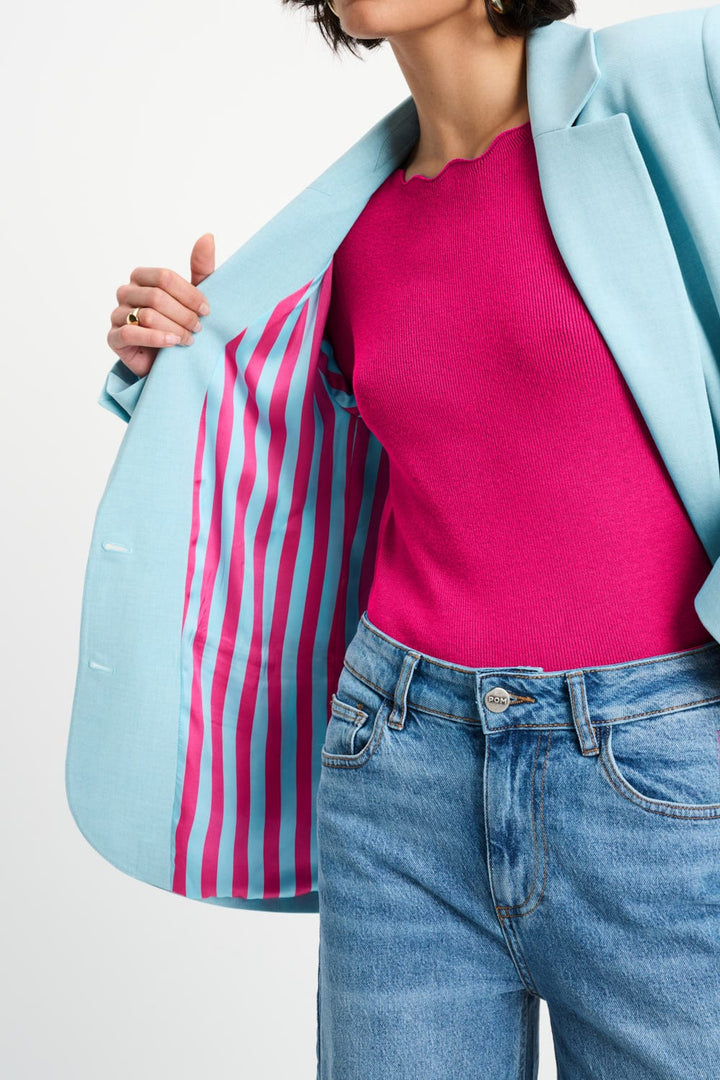 Pom Amsterdam Blazer Liz Blue Mist - Shop 9