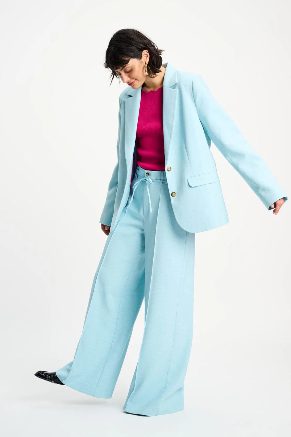 Pom Amsterdam Blazer Liz Blue Mist - Shop 9