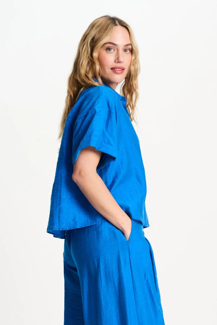 Pom Amsterdam Blouse - Ocean Blue