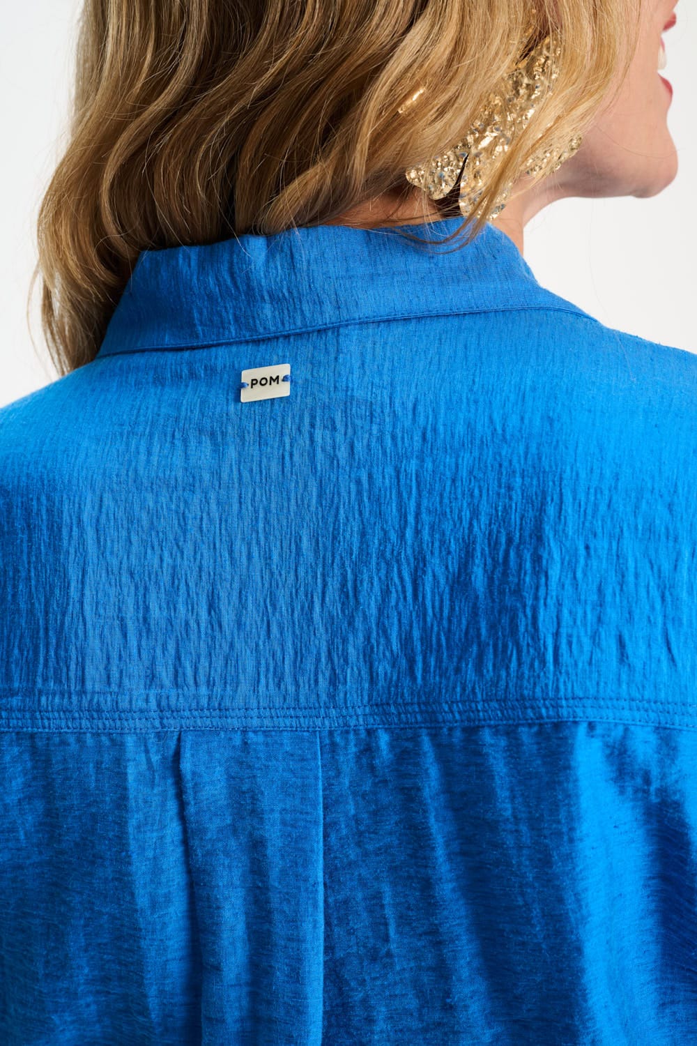 Pom Amsterdam Blouse - Ocean Blue