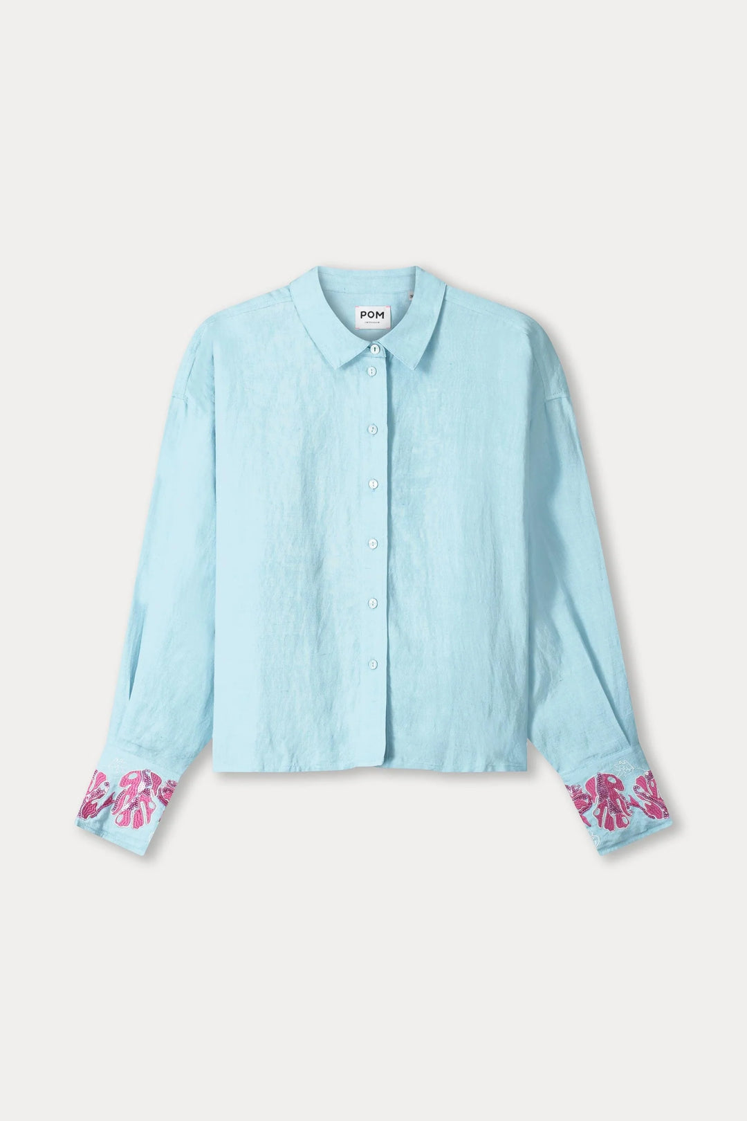 Pom Amsterdam Blouse Blue Sequins Urban Flora