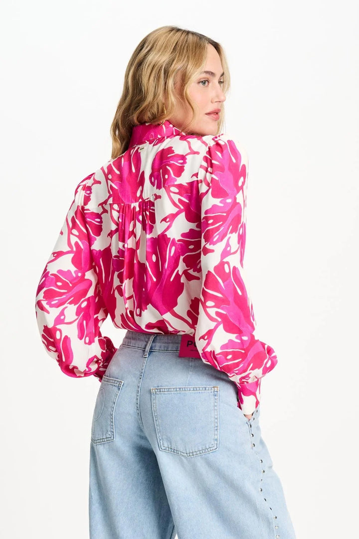 Pom Amsterdam Blouse Urban Flora White - Shop 9