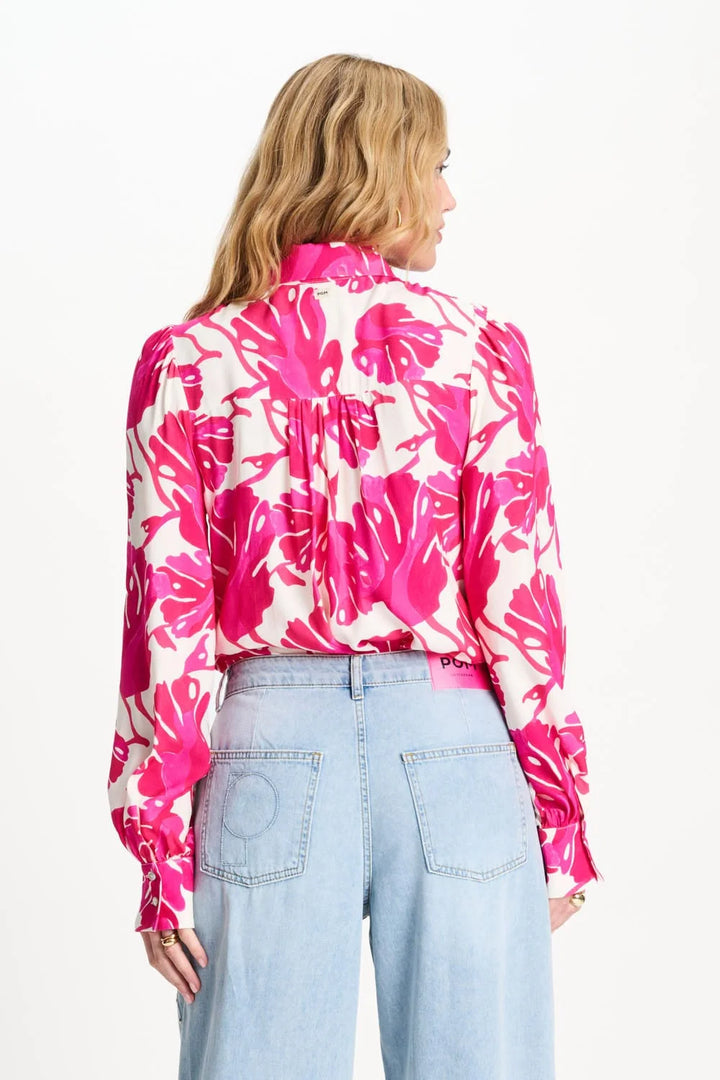 Pom Amsterdam Blouse Urban Flora White - Shop 9