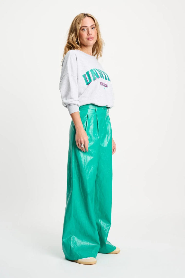 Pom Amsterdam Pants Faux Leather - Wander Green - Shop 9