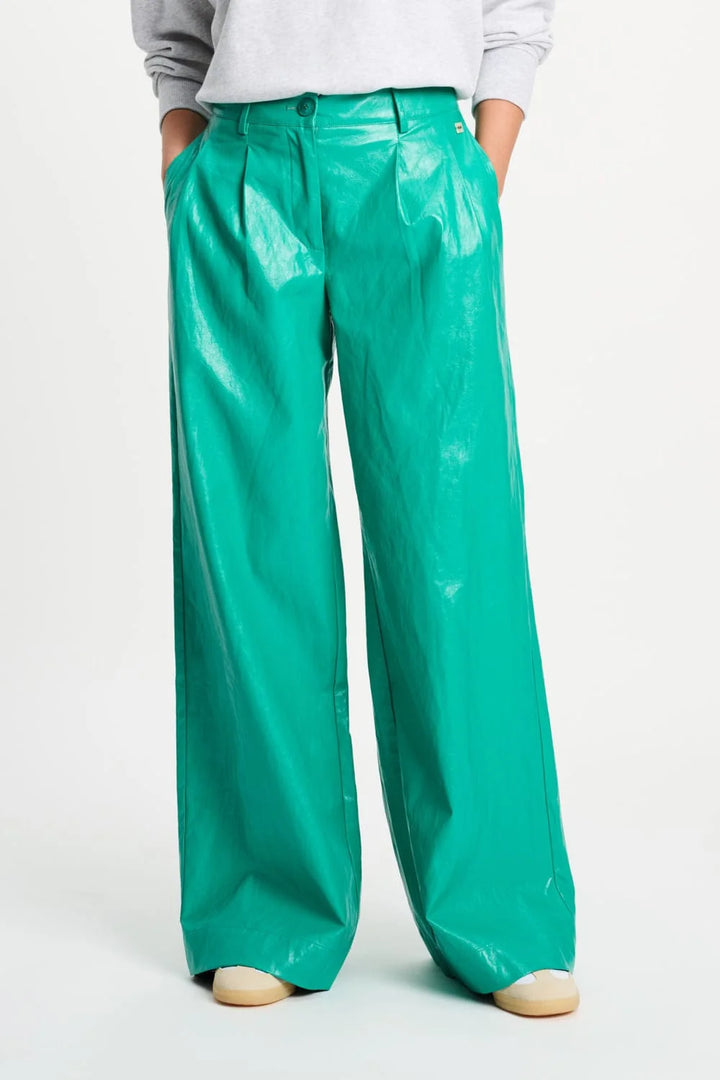 Pom Amsterdam Pants Faux Leather - Wander Green - Shop 9