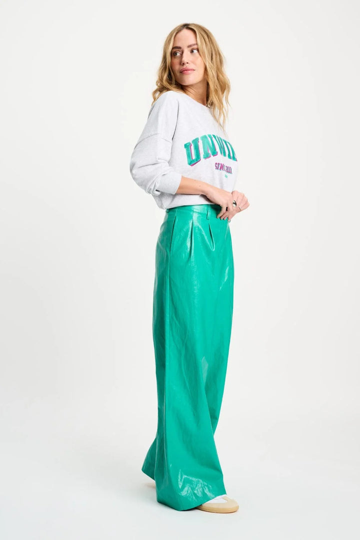 Pom Amsterdam Pants Faux Leather - Wander Green - Shop 9