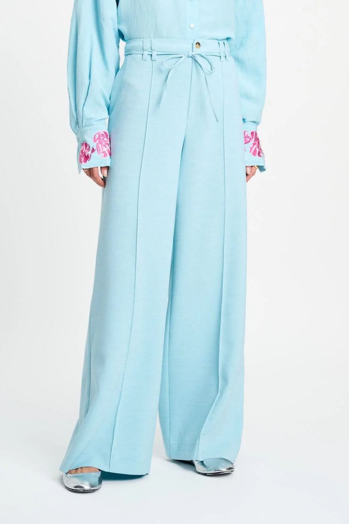 Pom Amsterdam Pants Jess Blue Mist - Shop 9