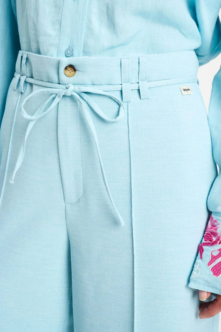 Pom Amsterdam Pants Jess Blue Mist - Shop 9