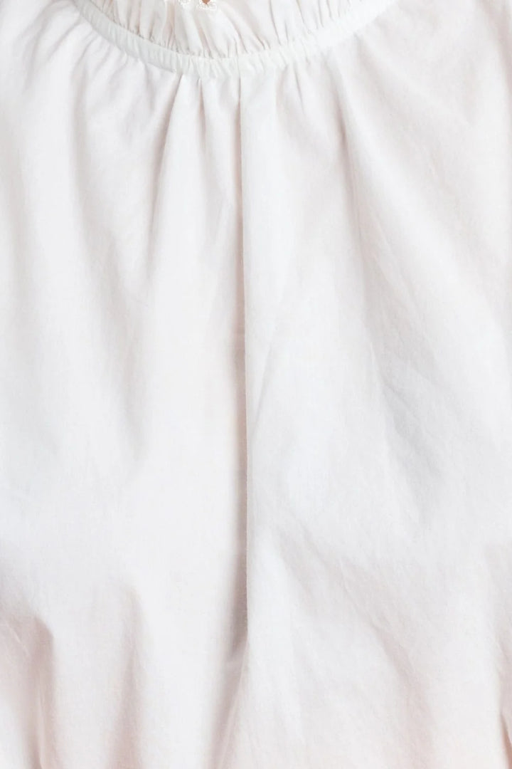 Pom Amsterdam Ruffles Top - Crispy White