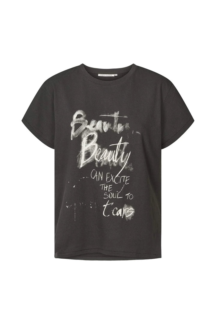 Rabens Saloner Ambla Beauty T-Shirt - Faded Black - Shop 9