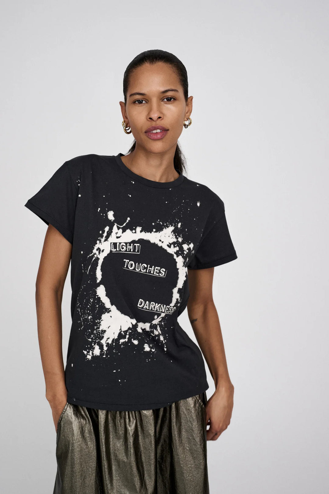 Rabens Saloner Ambla Print T-Shirt - Faded Black - Shop 9