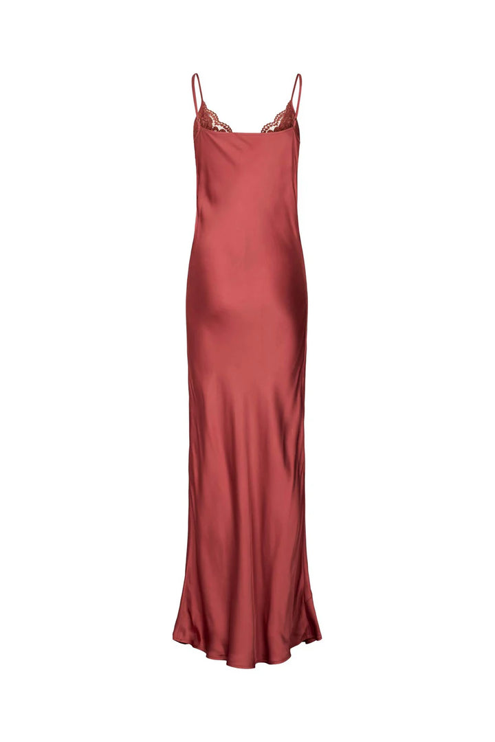 Rabens Saloner Antonella Dress - Burgundy - Shop 9