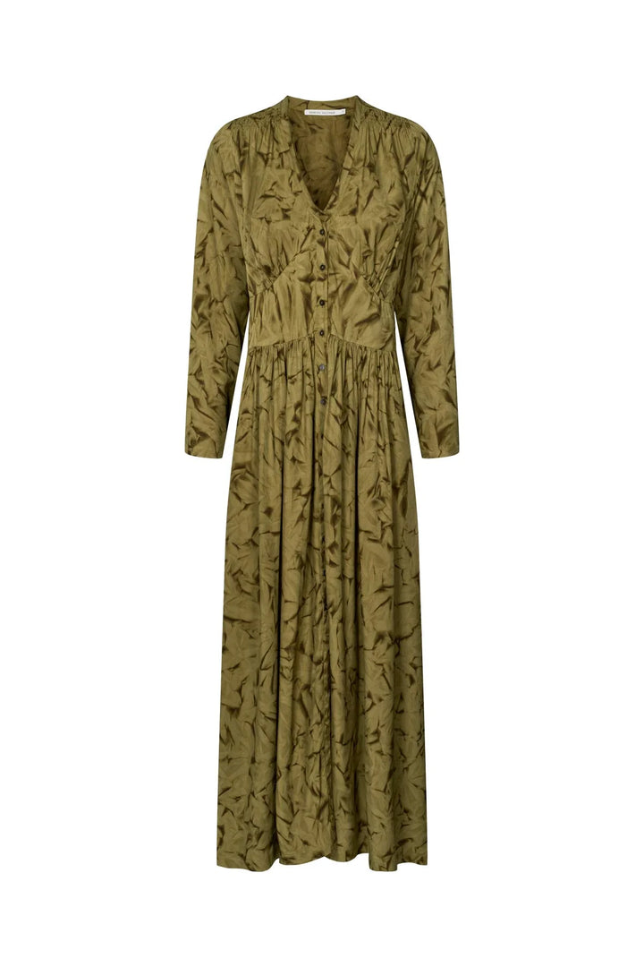 Rabens Saloner Athena Dress - Fern Green Combo - Shop 9