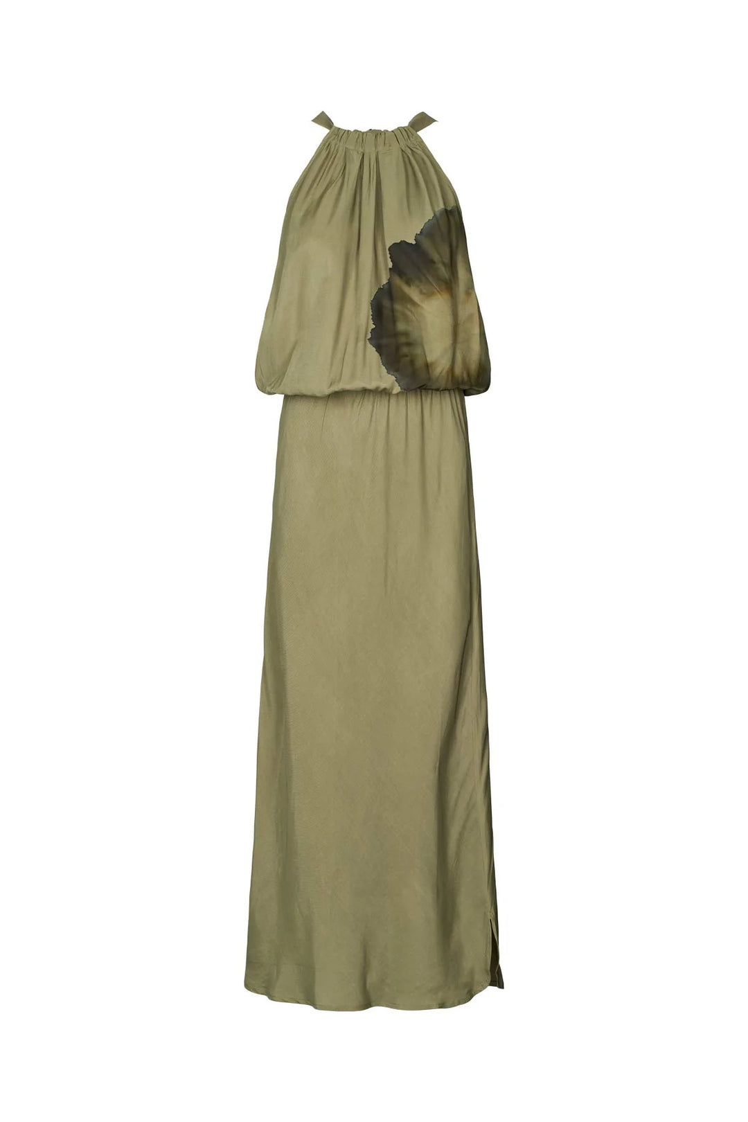 Rabens Saloner Chanette Bloom Halter Dress - Hazelnut Combo - Shop 9