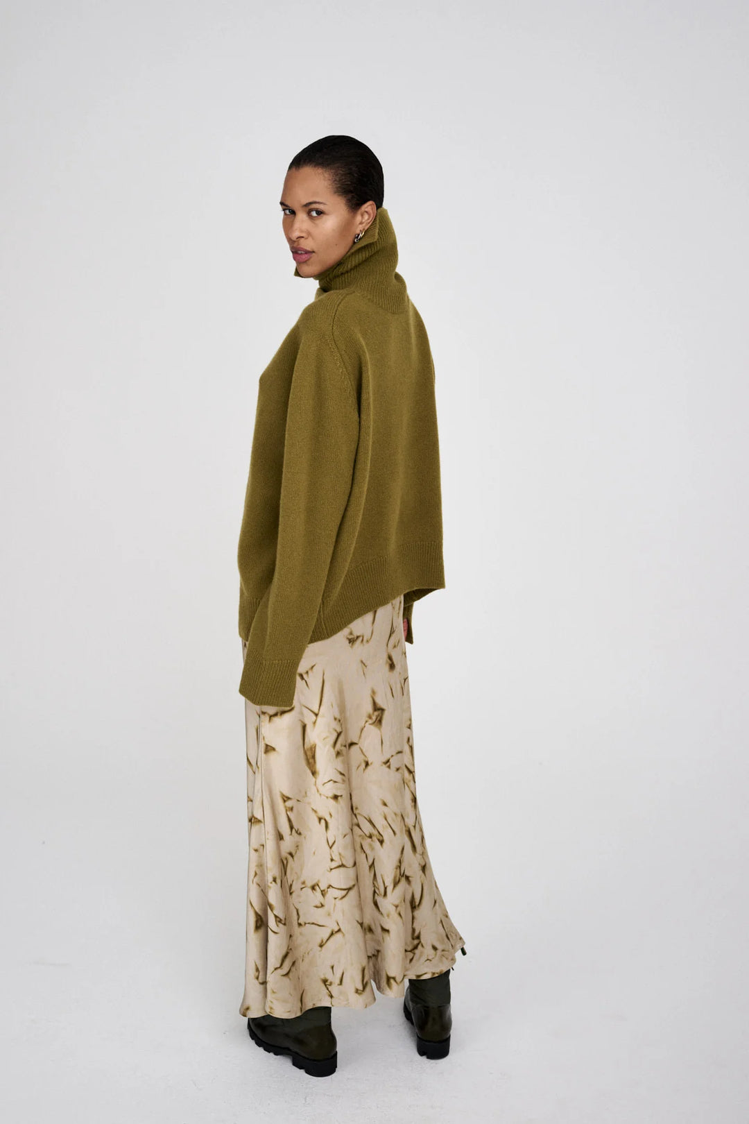 Rabens Saloner Ellery Bias Skirt - Powder Fern Combo - Shop 9