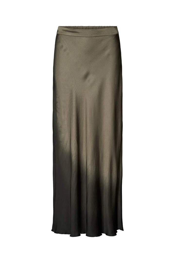Rabens Saloner Ellery Coastal Bias Slim Skirt - Asphalt - Shop 9