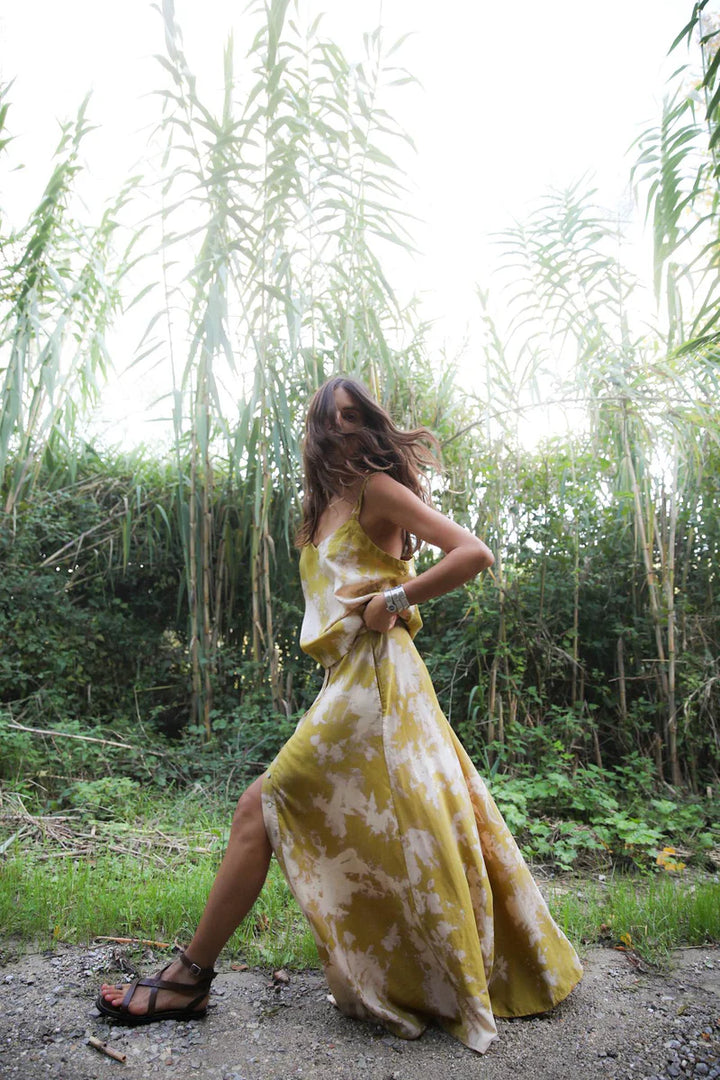 Rabens Saloner Maisa Camisole Top - Golden Mustard Combo - Shop 9