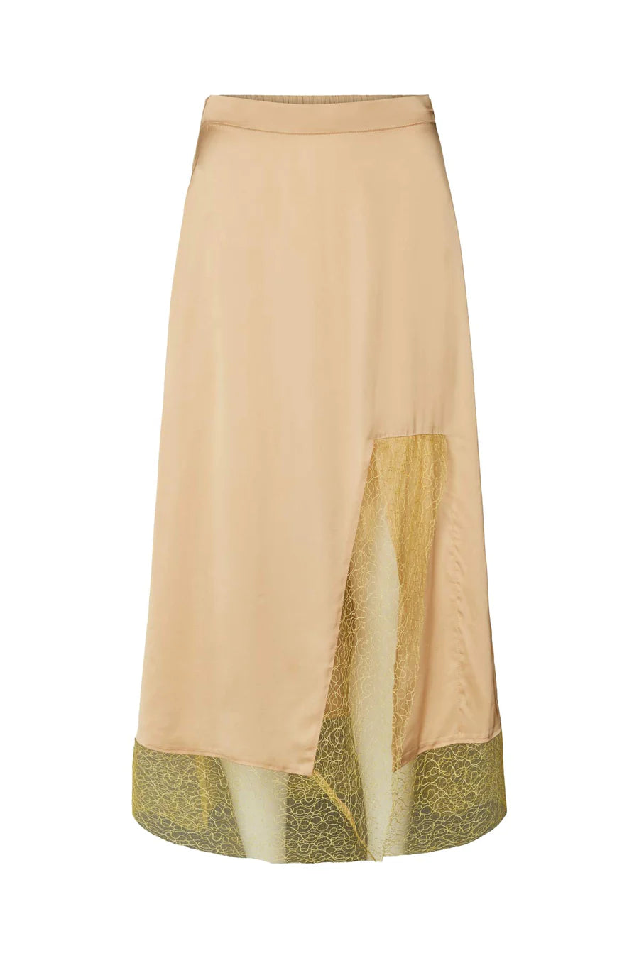 Rabens Saloner Vicky Skirt - Latte/Lemon Zest - Shop 9