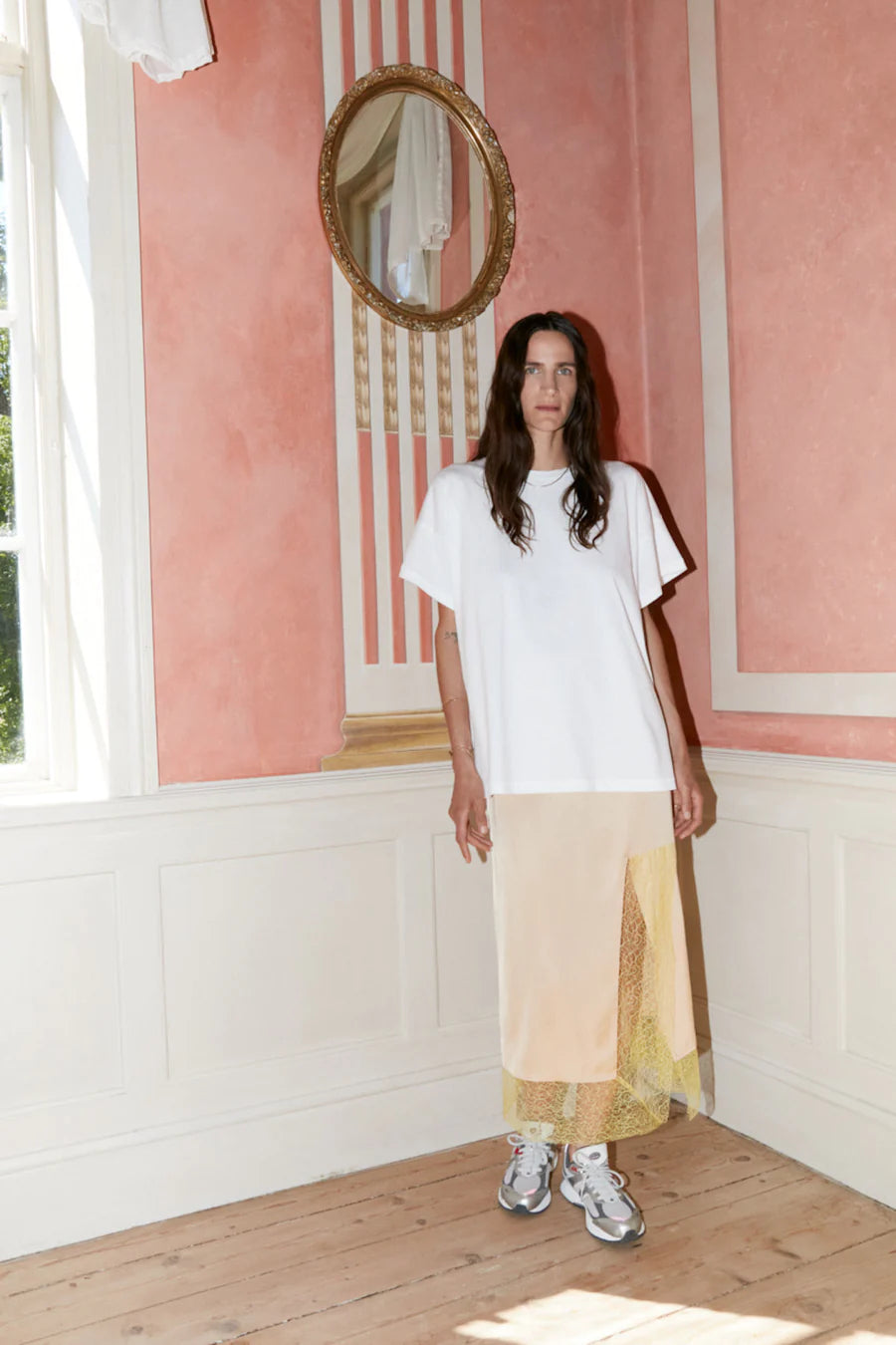 Rabens Saloner Vicky Skirt - Latte/Lemon Zest - Shop 9