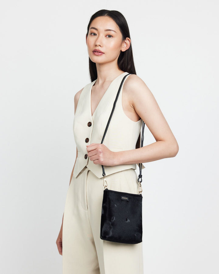 Saben Coco Mini Bag - Black Haircalf - Shop 9