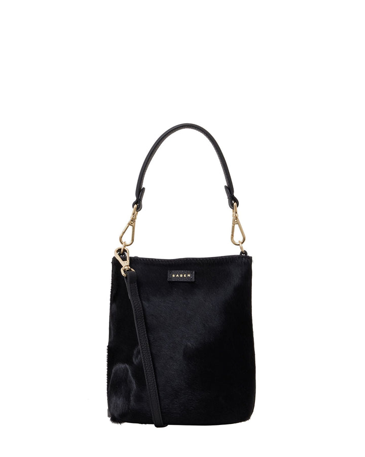 Saben Coco Mini Bag - Black Haircalf - Shop 9