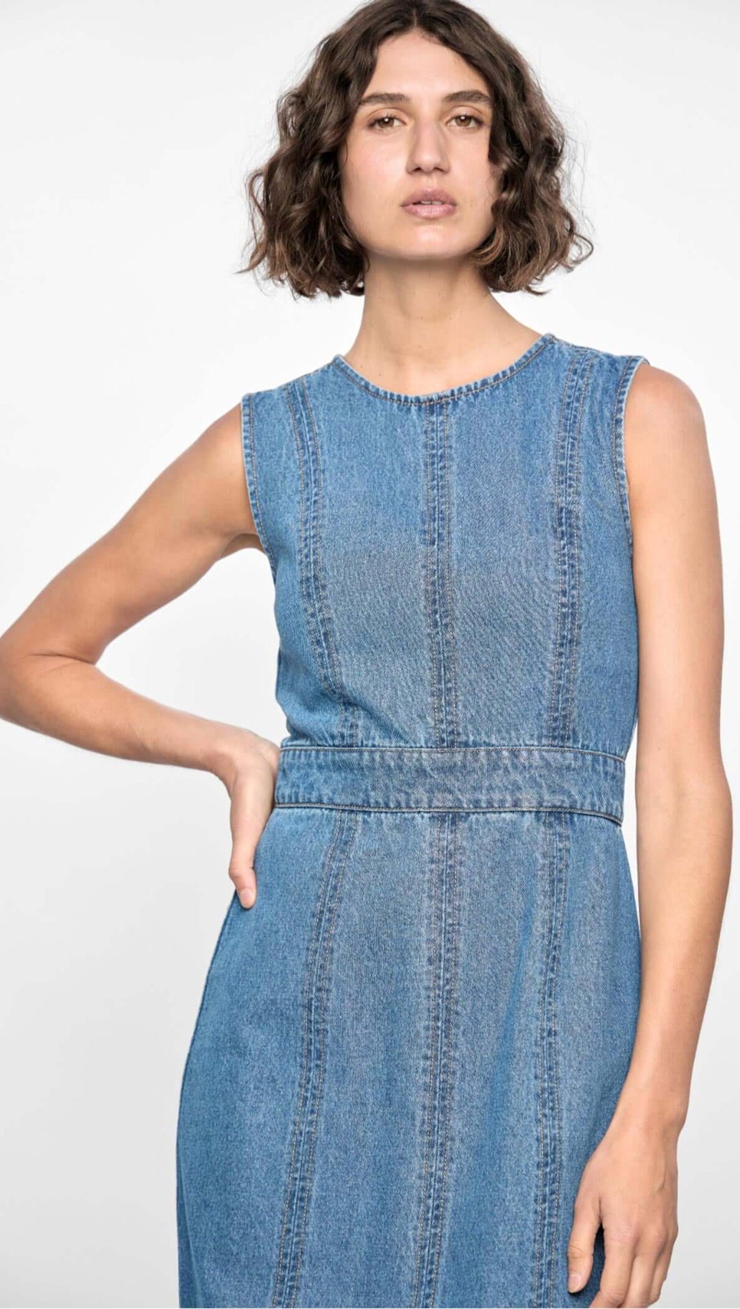 Staple The Label Maverick Denim Dress - Midblue - Shop 9
