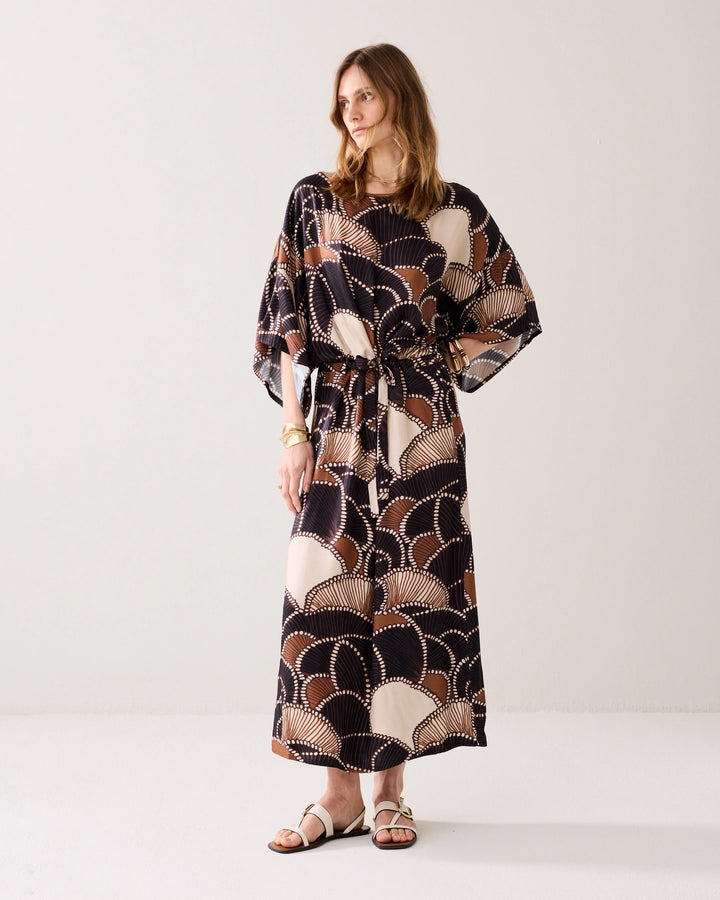 Summum Midi Dress Twill Satin
