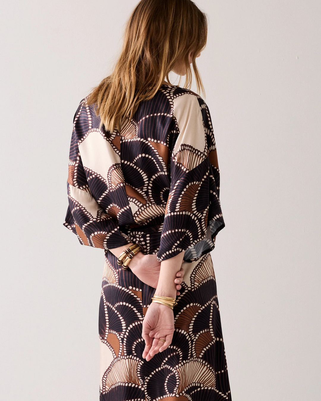Summum Midi Dress Twill Satin